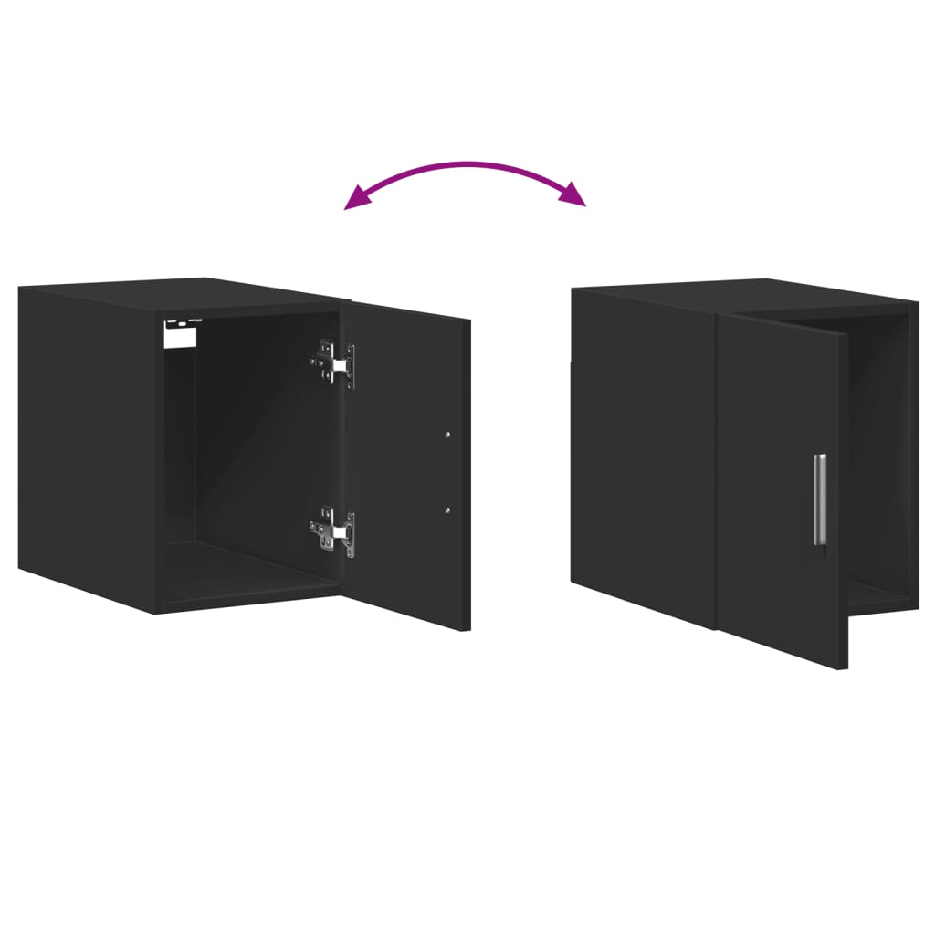Armoire murale noir 30x42,5x40 cm bois d'ingénierie - XIOS