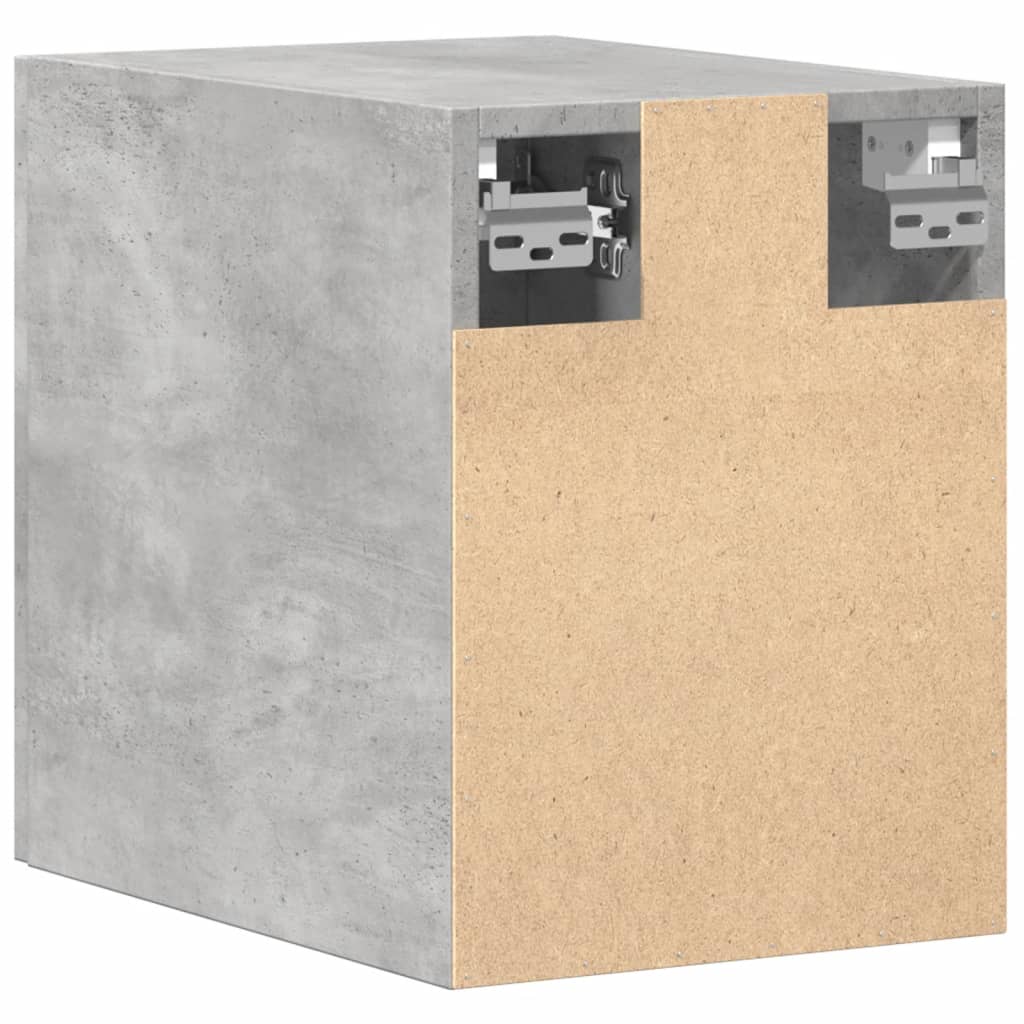 Armoire murale gris béton 30x42,5x40 cm bois d'ingénierie - XIOS