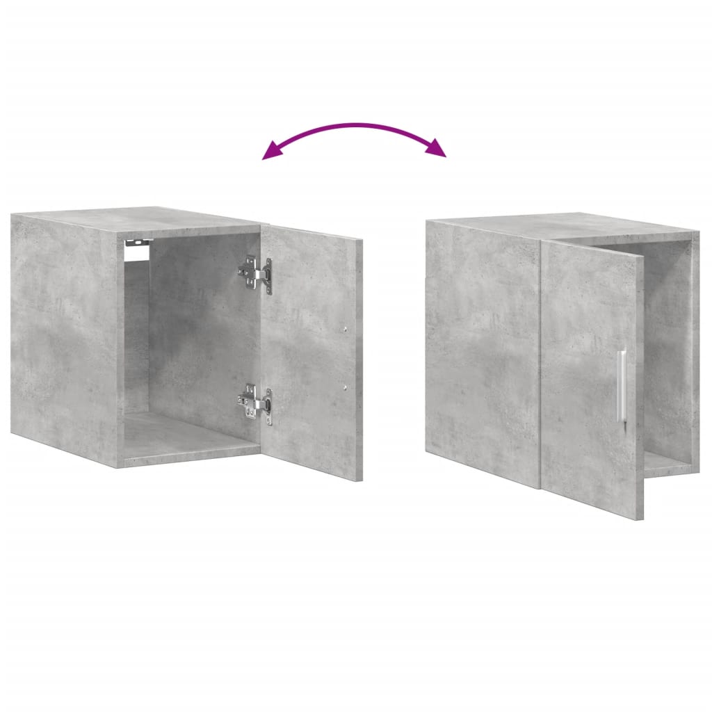 Armoire murale gris béton 30x42,5x40 cm bois d'ingénierie - XIOS
