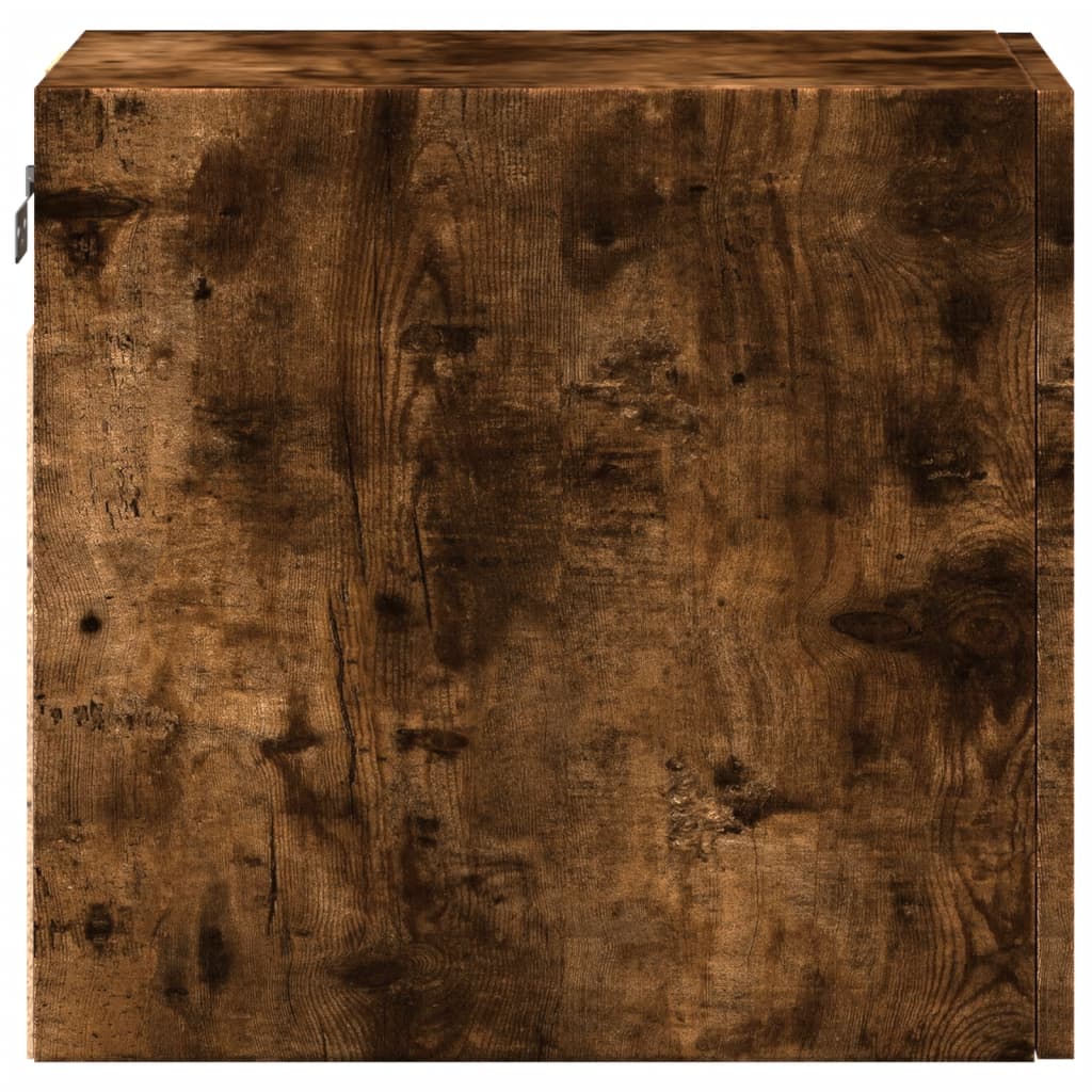 Armoire murale chêne fumé 30x42,5x40 cm bois d'ingénierie - XIOS
