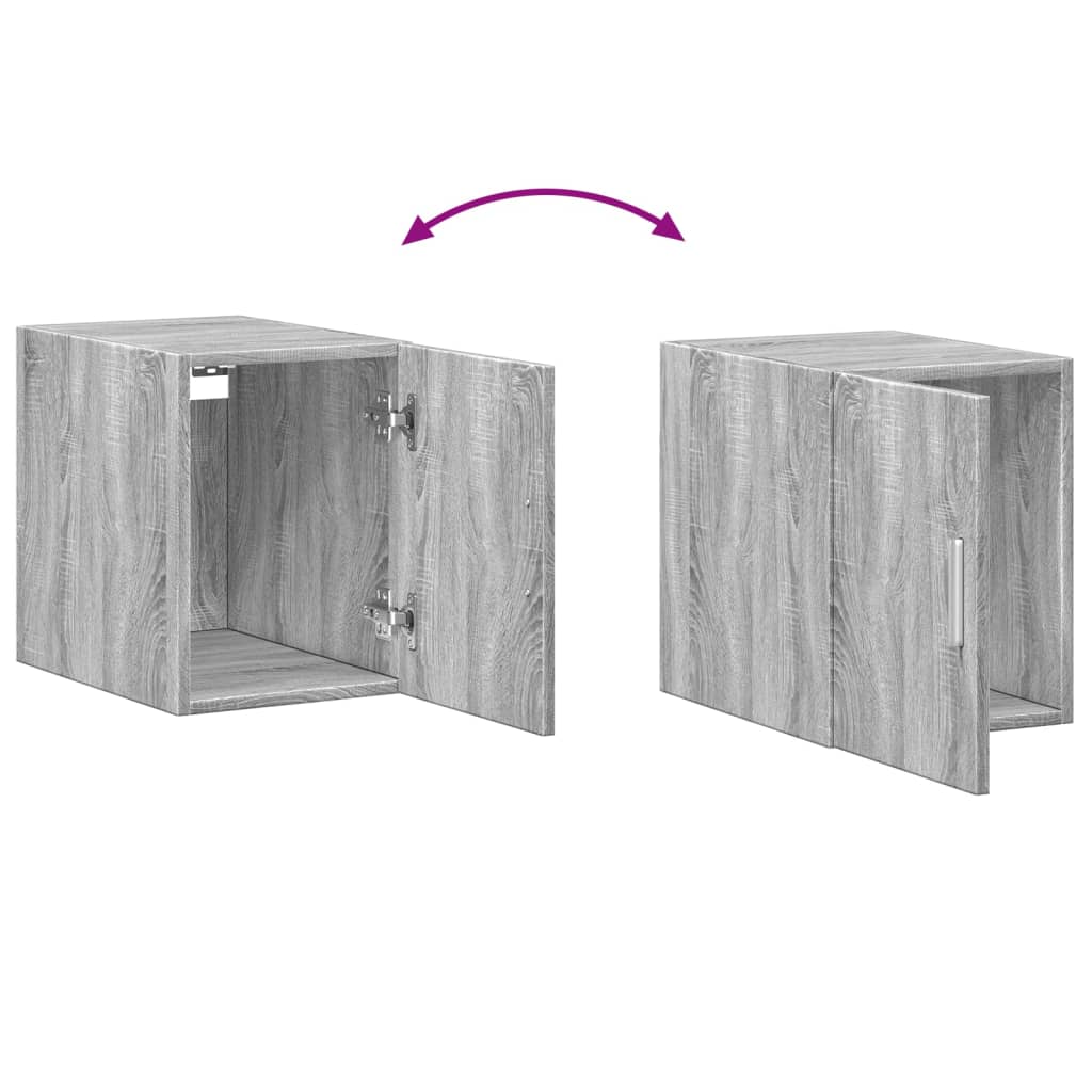 Armoire murale sonoma gris 30x42,5x40 cm bois d'ingénierie - XIOS