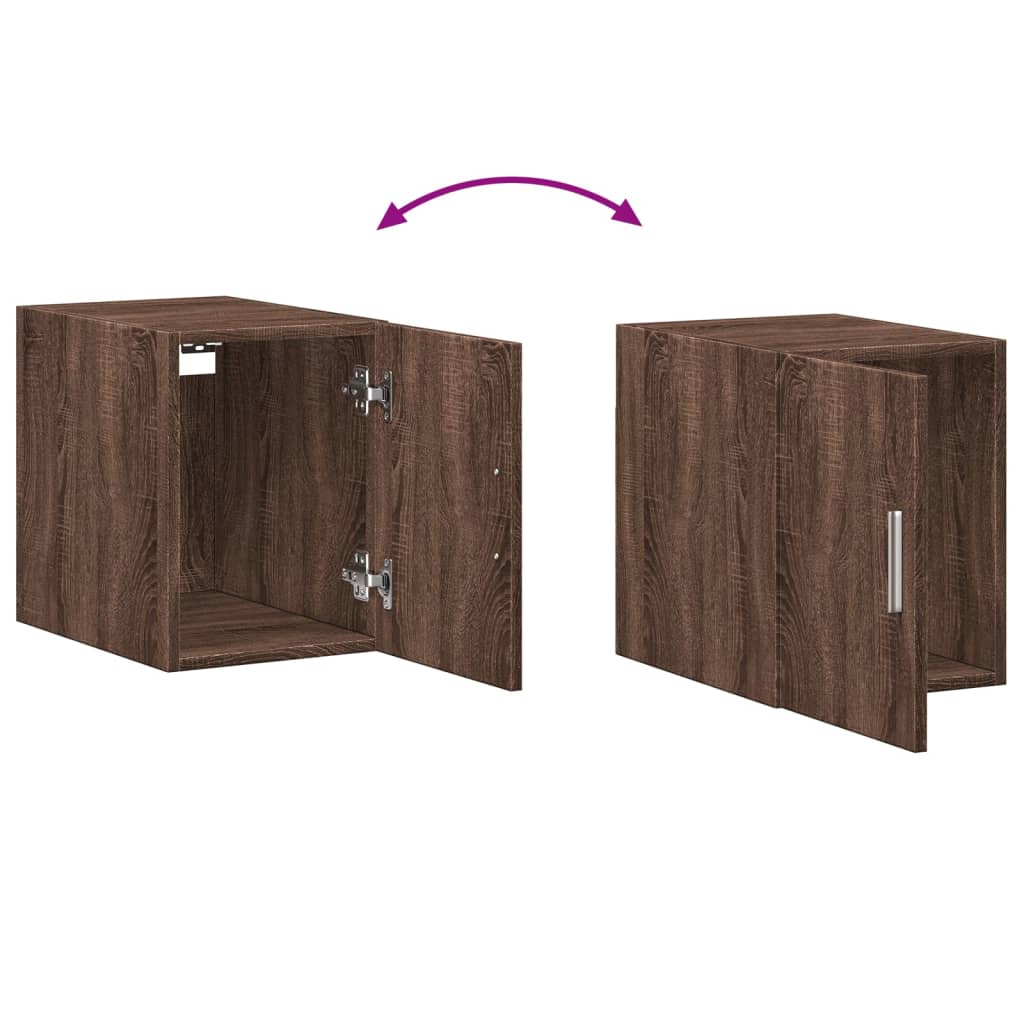 Armoire murale chêne marron 30x42,5x40 cm bois d'ingénierie - XIOS