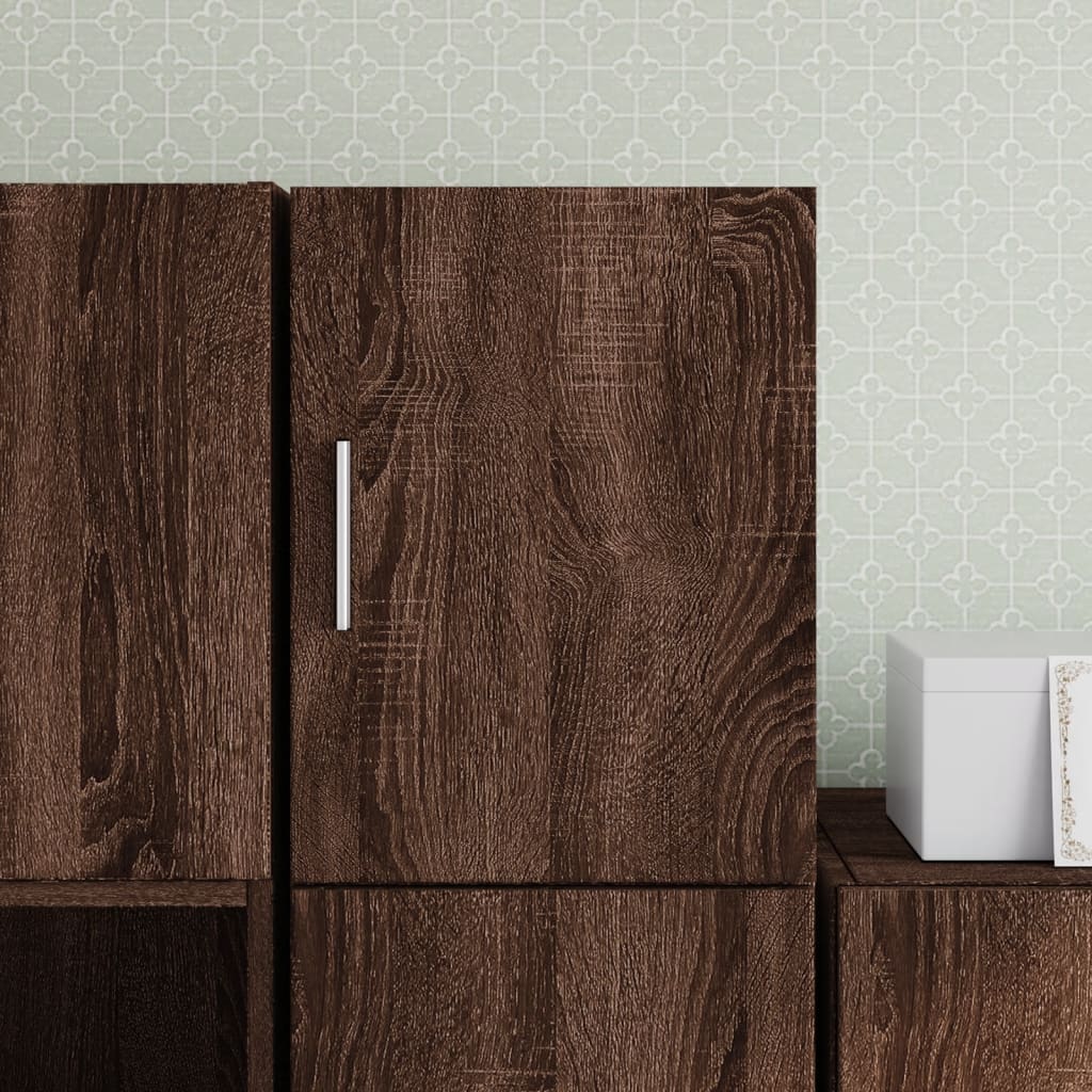 Armoire murale chêne marron 30x42,5x40 cm bois d'ingénierie - XIOS