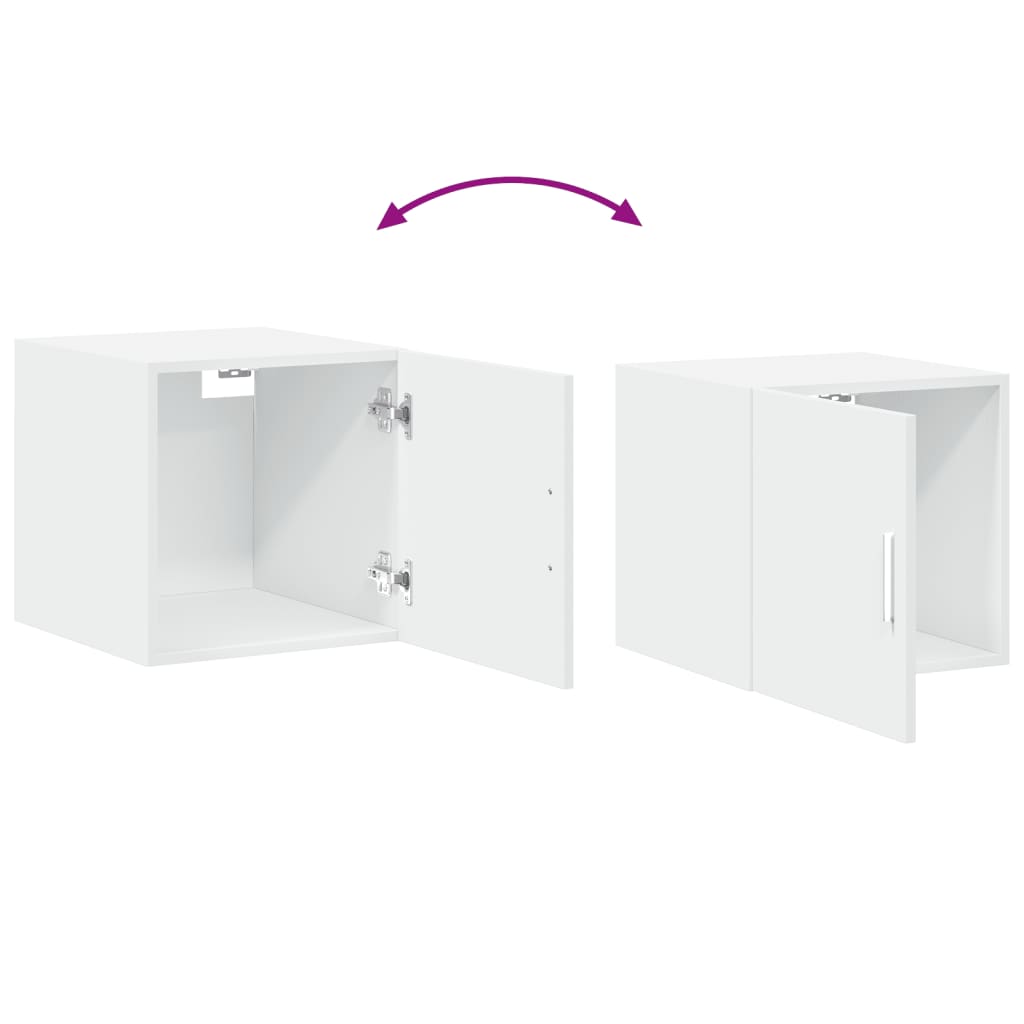 Armoire murale blanc 40x42,5x40 cm bois d'ingénierie - XIOS
