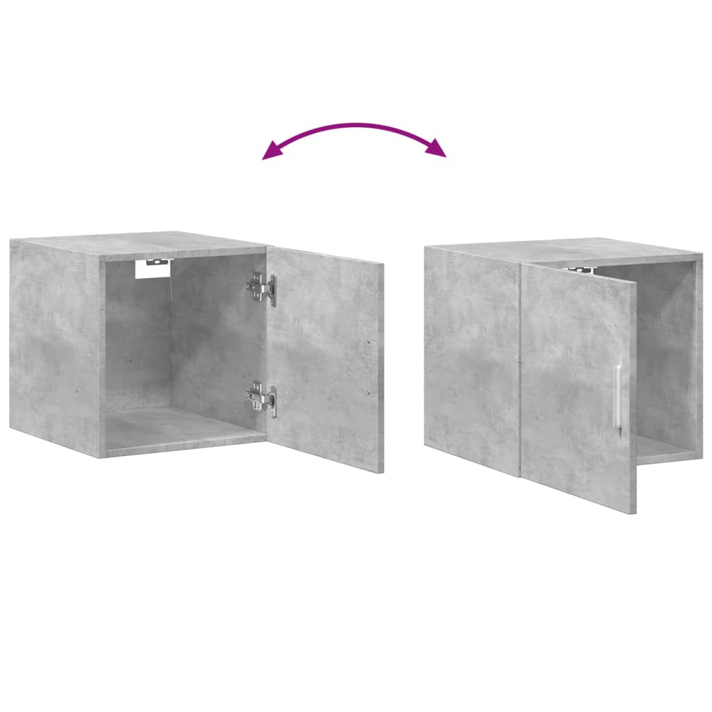 Armoire murale gris béton 40x42,5x40 cm bois d'ingénierie - XIOS