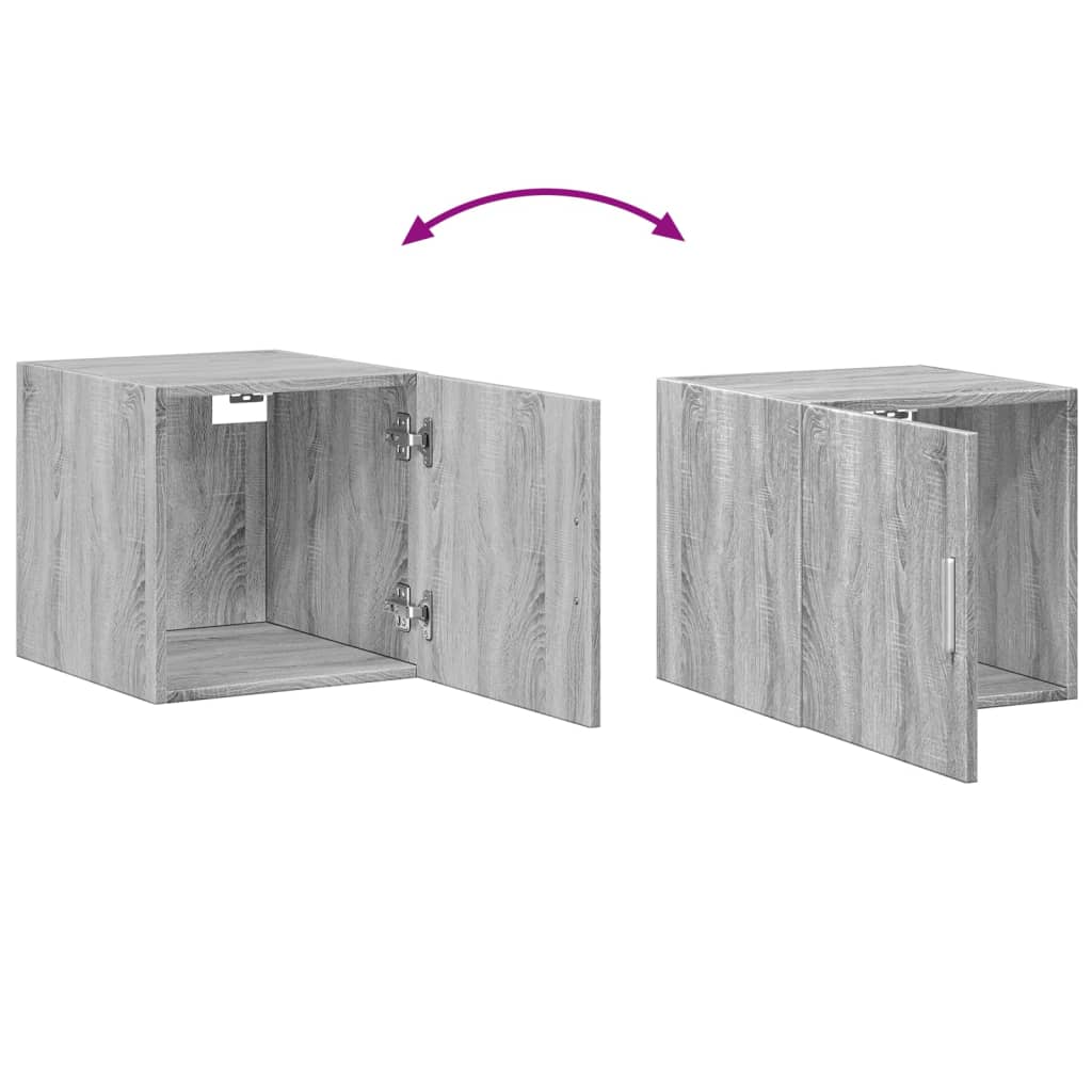 Armoire murale sonoma gris 40x42,5x40 cm bois d'ingénierie - XIOS