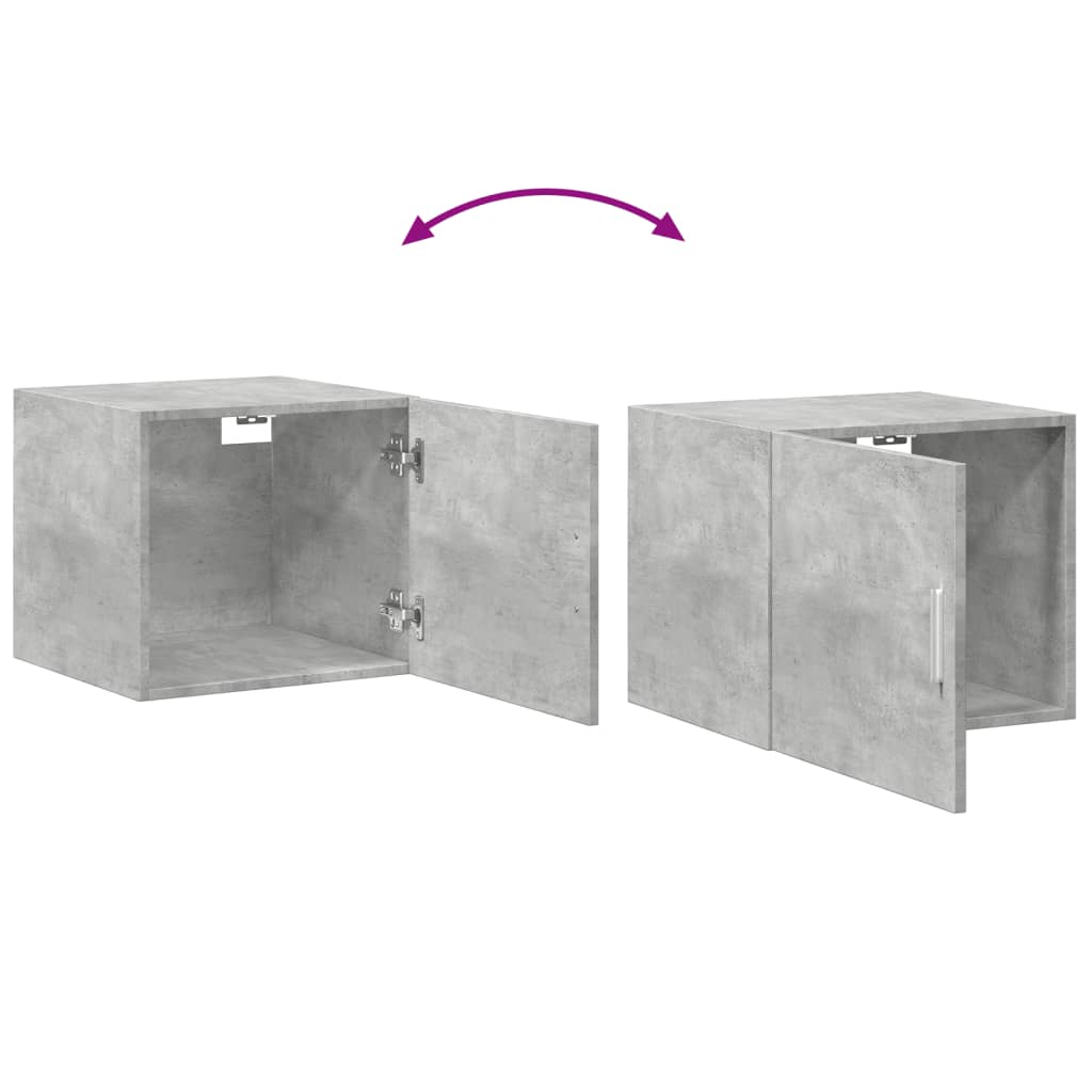 Armoire murale gris béton 45x42,5x40 cm bois d'ingénierie - XIOS