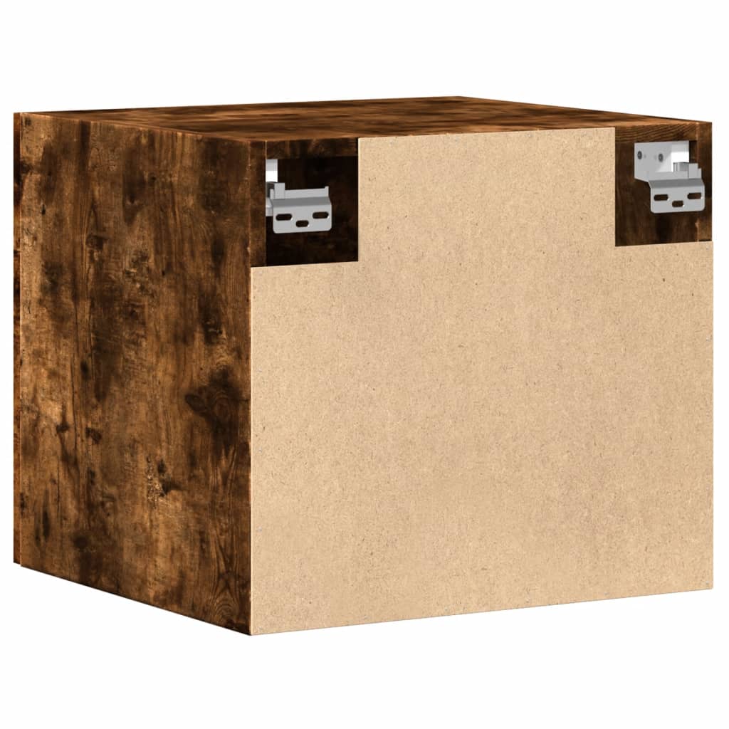 Armoire murale chêne fumé 45x42,5x40 cm bois d'ingénierie - XIOS