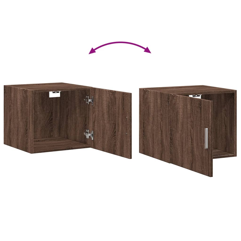 Armoire murale chêne marron 45x42,5x40 cm bois d'ingénierie - XIOS