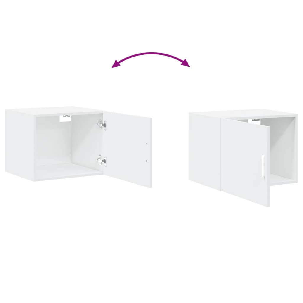 Armoire murale blanc 50x42,5x40 cm bois d'ingénierie - XIOS
