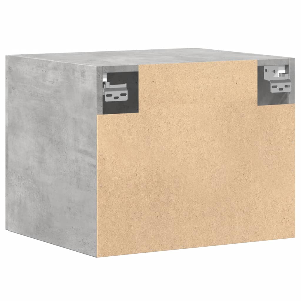 Armoire murale gris béton 50x42,5x40 cm bois d'ingénierie - XIOS