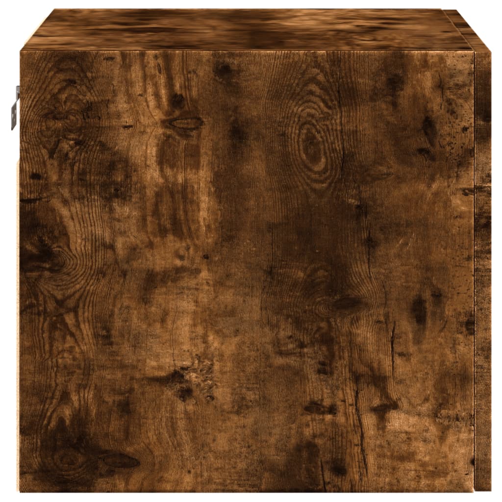 Armoire murale chêne fumé 50x42,5x40 cm bois d'ingénierie - XIOS