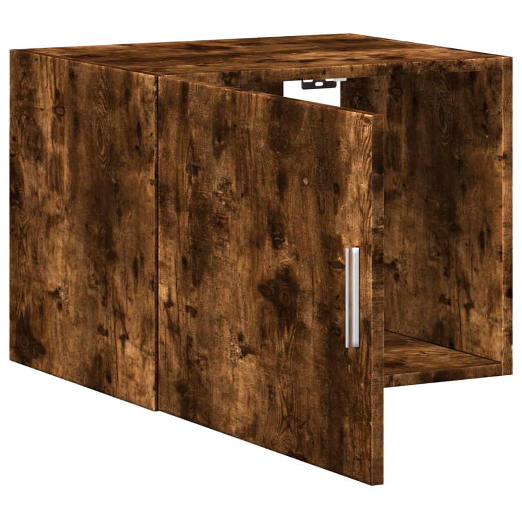 Armoire murale chêne fumé 50x42,5x40 cm bois d'ingénierie - XIOS