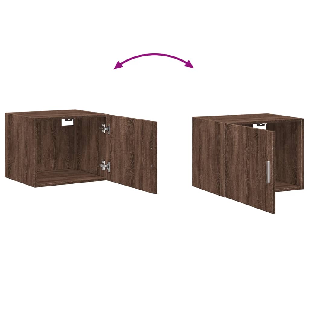 Armoire murale chêne marron 50x42,5x40 cm bois d'ingénierie - XIOS