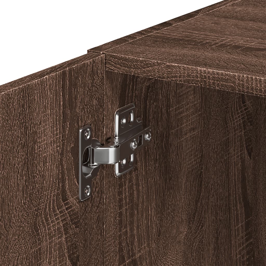 Armoire murale chêne marron 50x42,5x40 cm bois d'ingénierie - XIOS