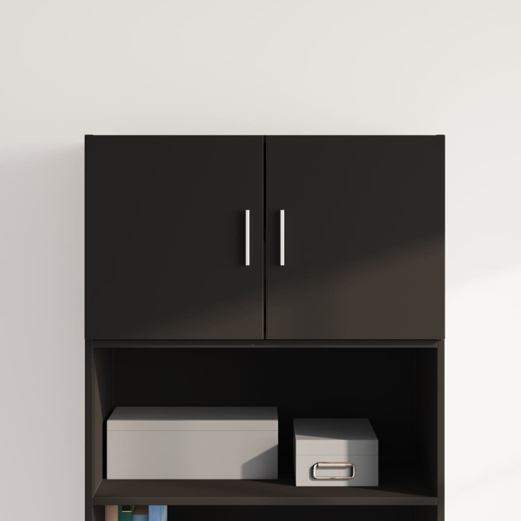 Armoire murale noir 70x42,5x40 cm bois d'ingénierie - XIOS