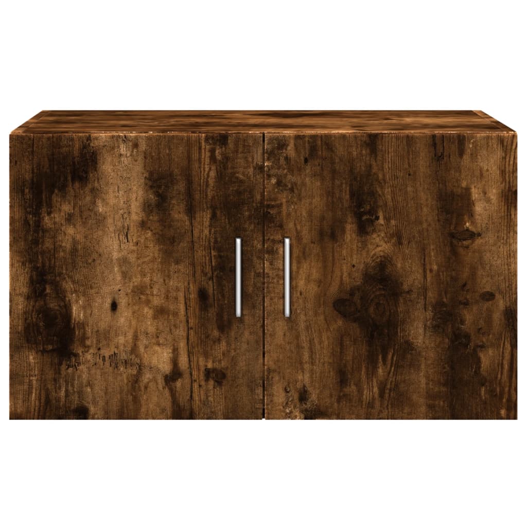 Armoire murale chêne fumé 70x42,5x40 cm bois d'ingénierie - XIOS