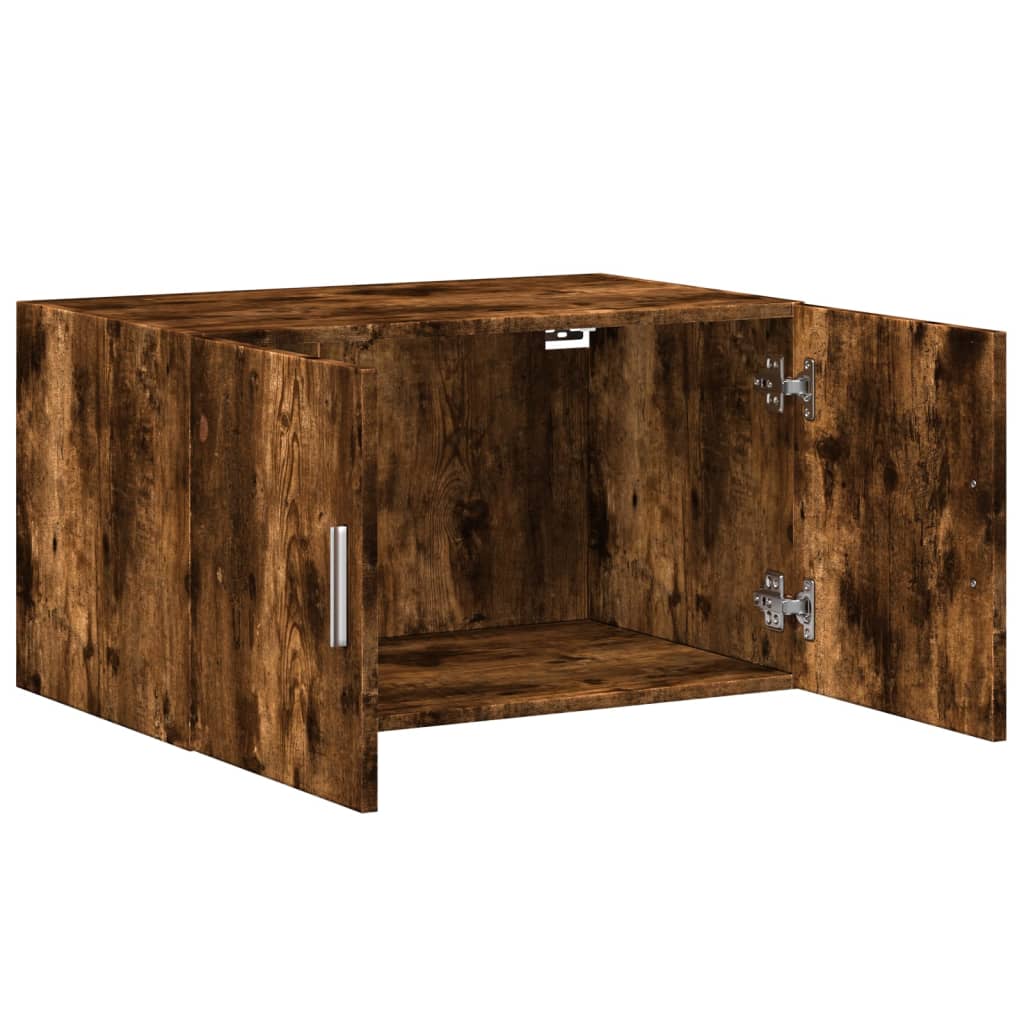 Armoire murale chêne fumé 70x42,5x40 cm bois d'ingénierie - XIOS