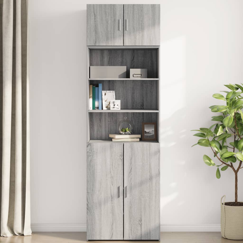 Armoire murale sonoma gris 70x42,5x40 cm bois d'ingénierie - XIOS