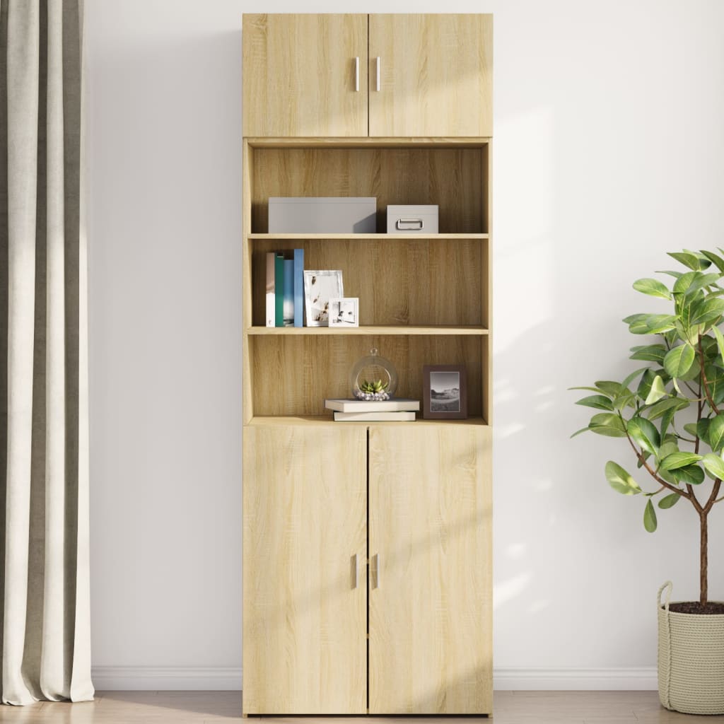 Armoire murale chêne sonoma 80x42,5x40 cm bois d'ingénierie - XIOS
