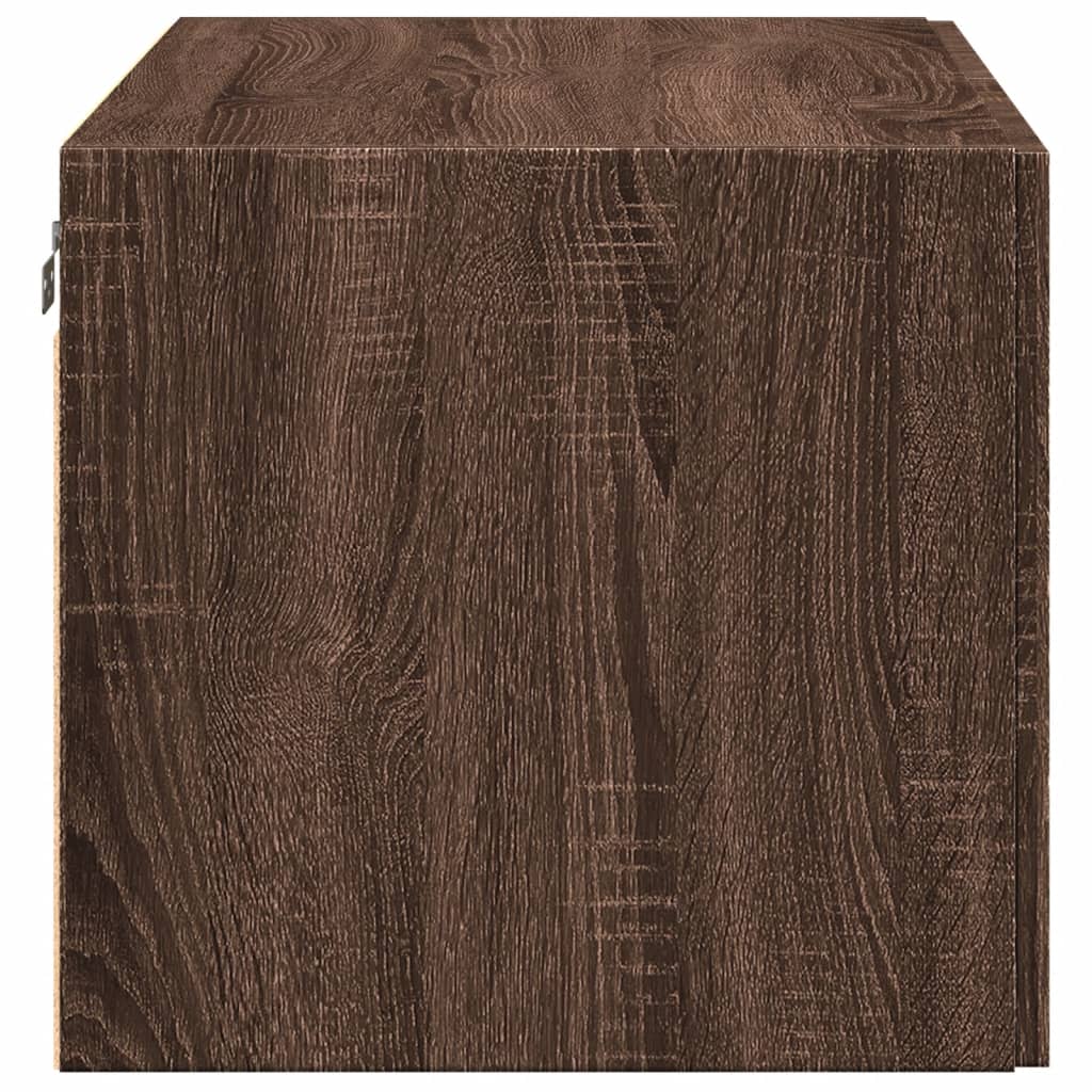 Armoire murale chêne marron 80x42,5x40 cm bois d'ingénierie - XIOS