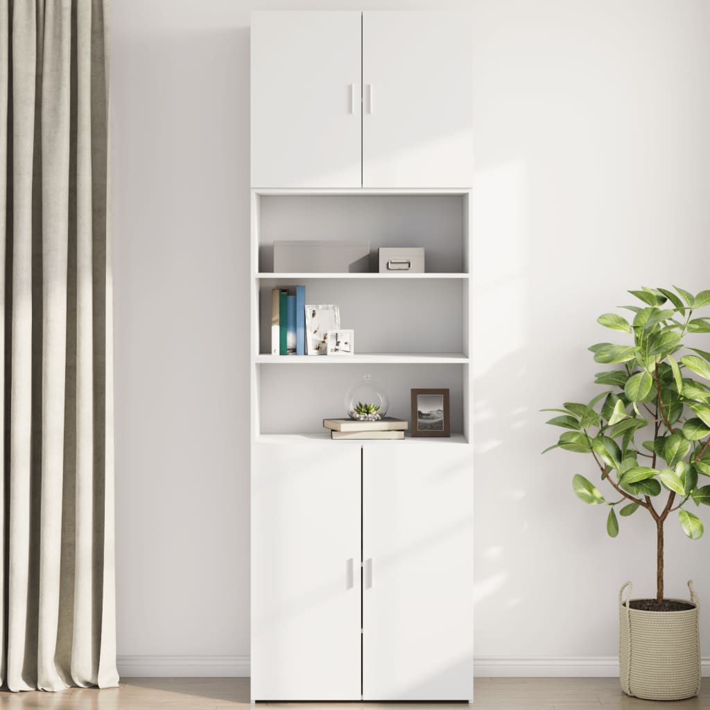Armoire murale blanc 80x42,5x64 cm bois d'ingénierie - XIOS