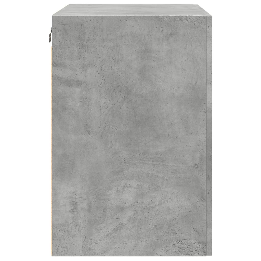Armoire murale gris béton 80x42,5x64 cm bois d'ingénierie - XIOS