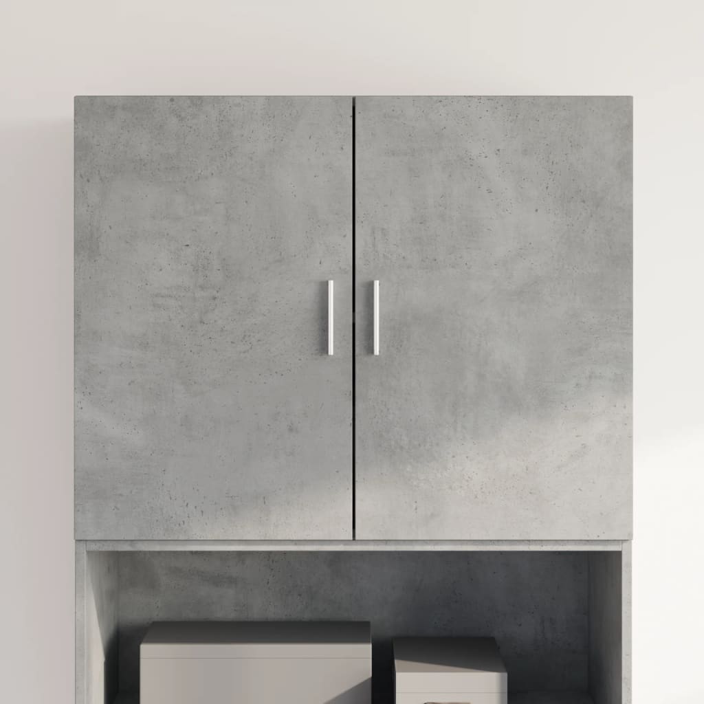 Armoire murale gris béton 80x42,5x64 cm bois d'ingénierie - XIOS