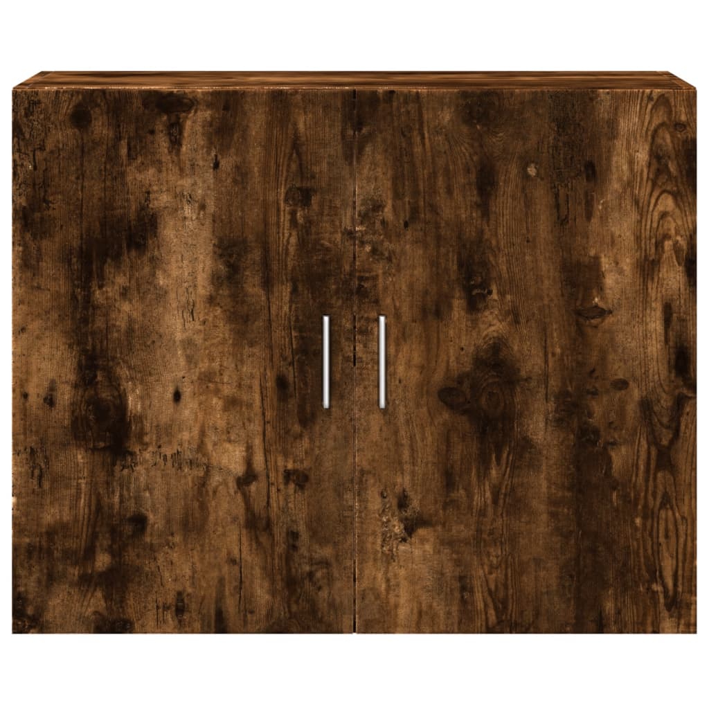 Armoire murale chêne fumé 80x42,5x64 cm bois d'ingénierie - XIOS
