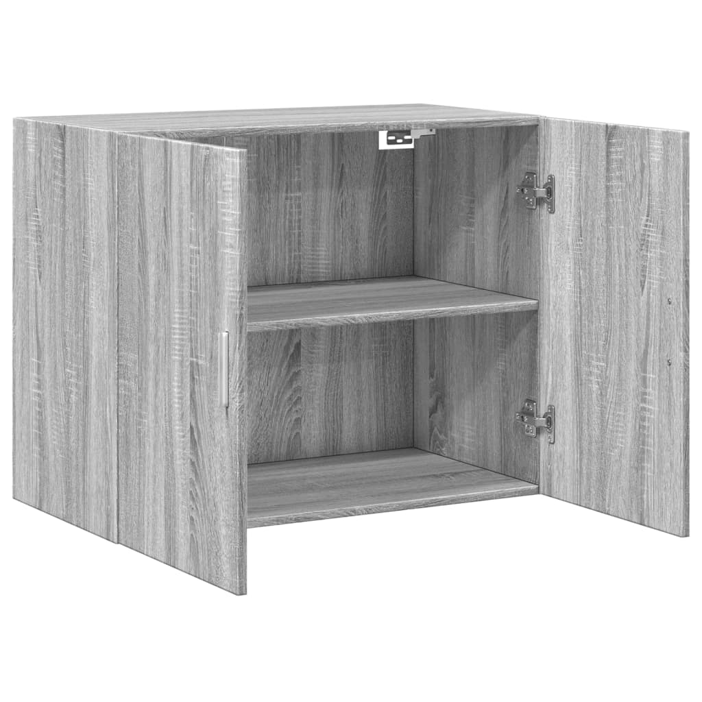 Armoire murale sonoma gris 80x42,5x64 cm bois d'ingénierie - XIOS