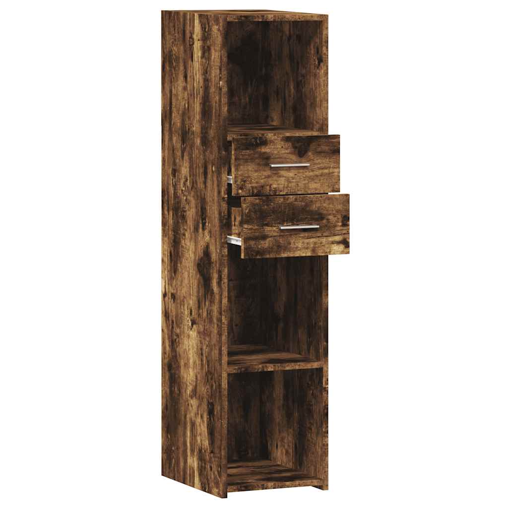 Buffet haut chêne fumé 30x42,5x124 cm bois d'ingénierie - XIOS
