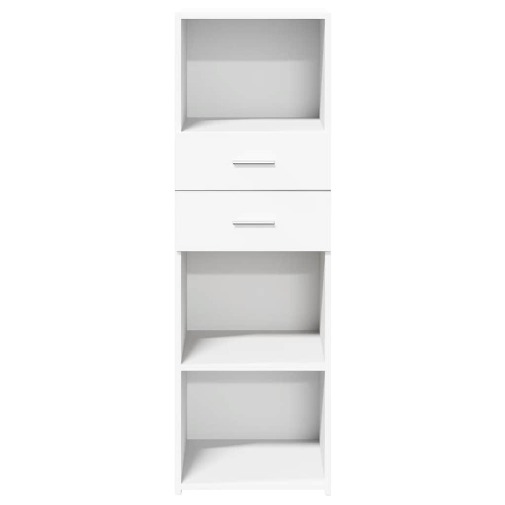 Buffet haut blanc 40x42,5x124 cm bois d'ingénierie - XIOS