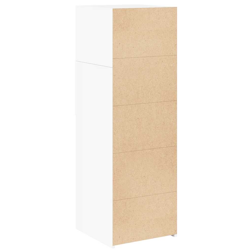 Buffet haut blanc 40x42,5x124 cm bois d'ingénierie - XIOS