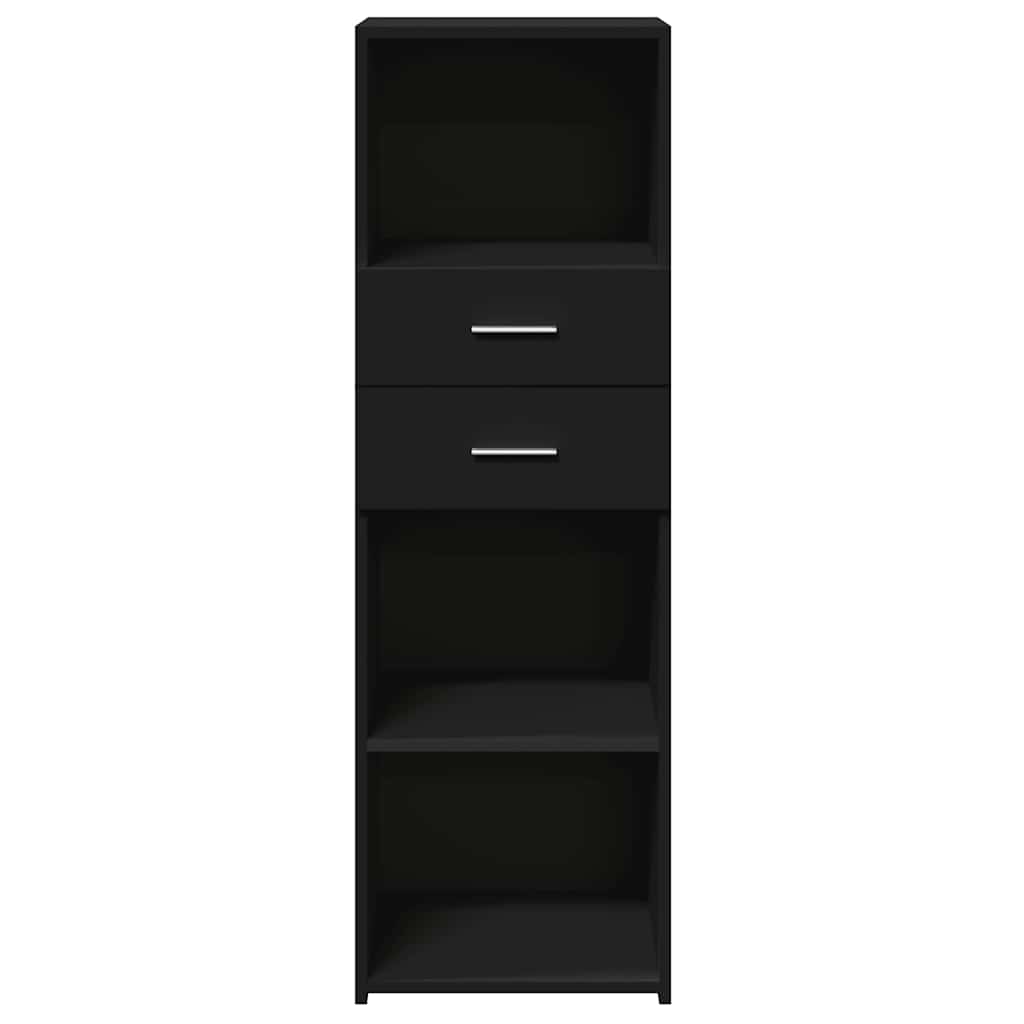 Buffet haut noir 40x42,5x124 cm bois d'ingénierie - XIOS