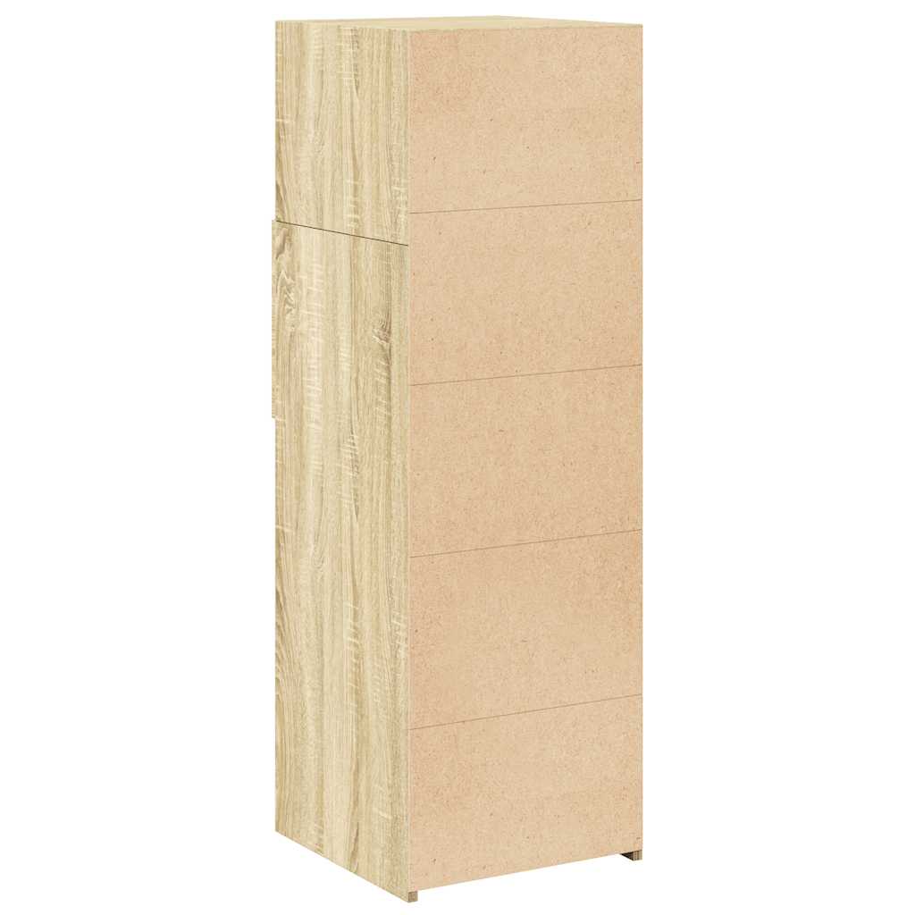 Buffet haut chêne sonoma 40x42,5x124 cm bois d'ingénierie - XIOS