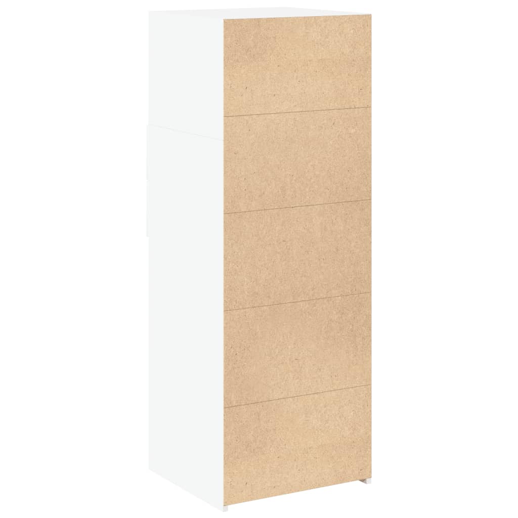 Buffet haut blanc 45x42,5x124 cm bois d'ingénierie - XIOS