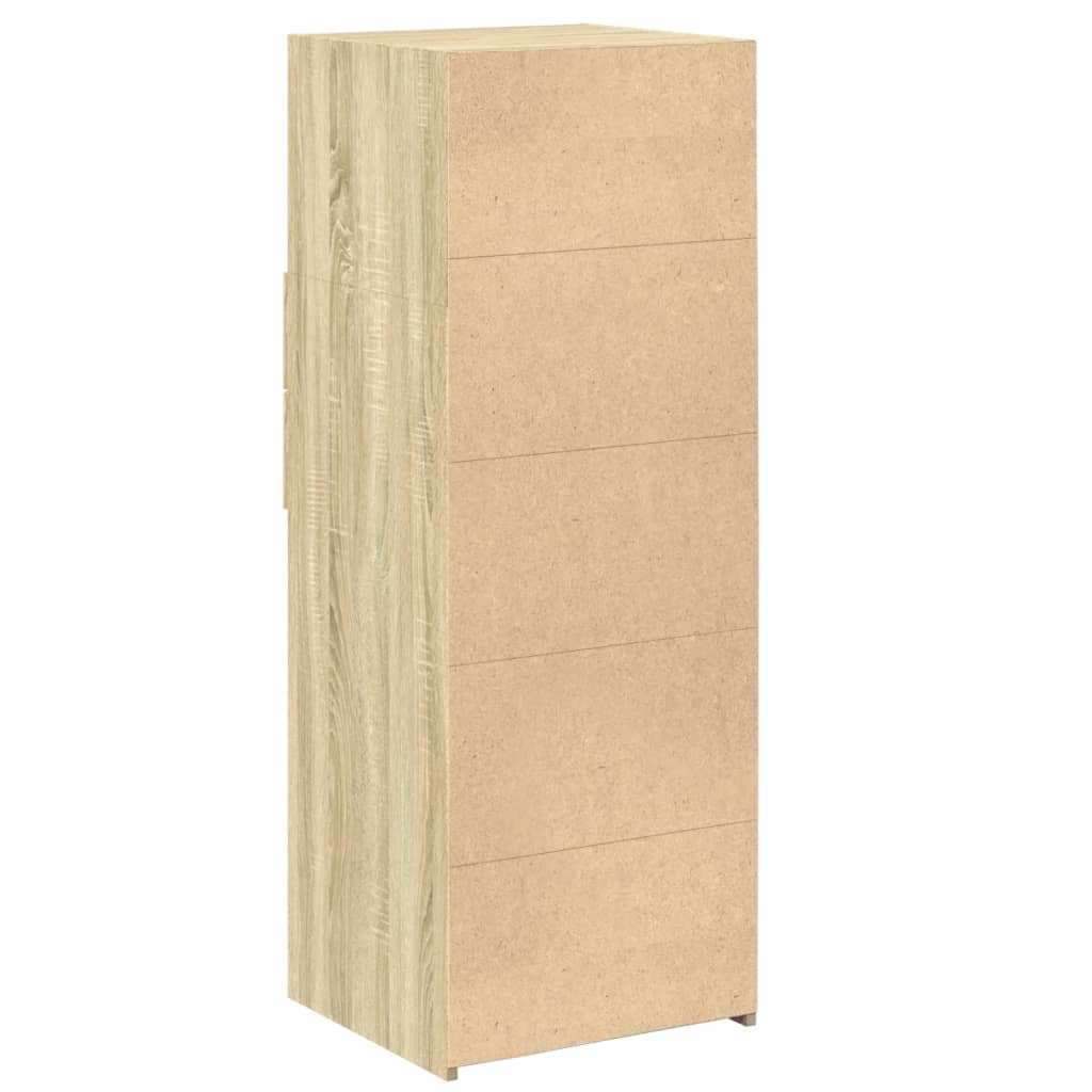 Buffet haut chêne sonoma 45x42,5x124 cm bois d'ingénierie - XIOS