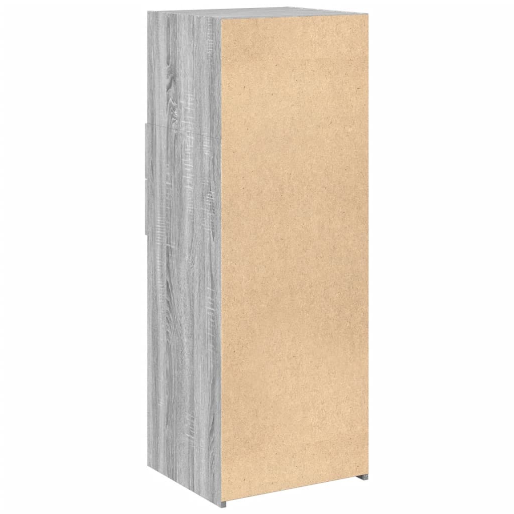 Buffet haut sonoma gris 45x42,5x124 cm bois d'ingénierie - XIOS