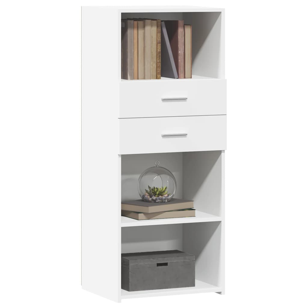 Buffet haut blanc 50x42,5x124 cm bois d'ingénierie - XIOS