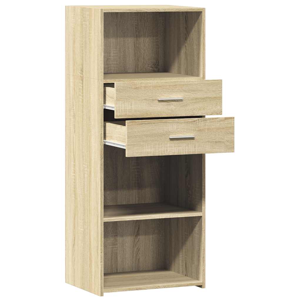 Buffet haut chêne sonoma 50x42,5x124 cm bois d'ingénierie - XIOS