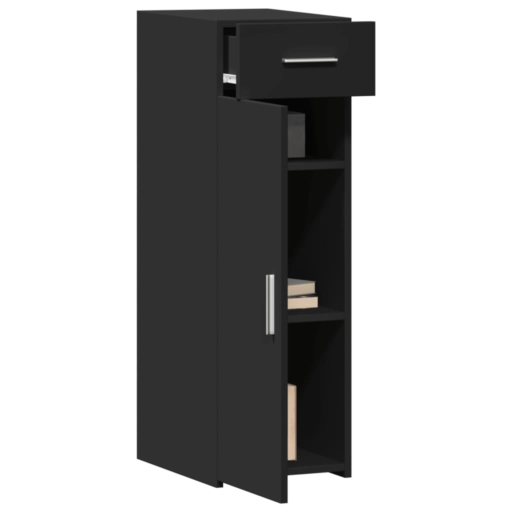 Buffet noir 30x42,5x93 cm bois d'ingénierie - XIOS