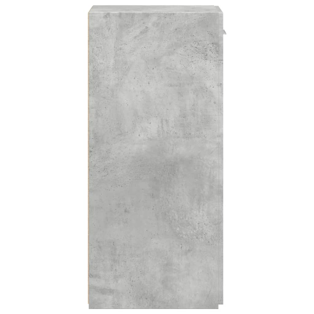 Buffet gris béton 30x42,5x93 cm bois d'ingénierie - XIOS