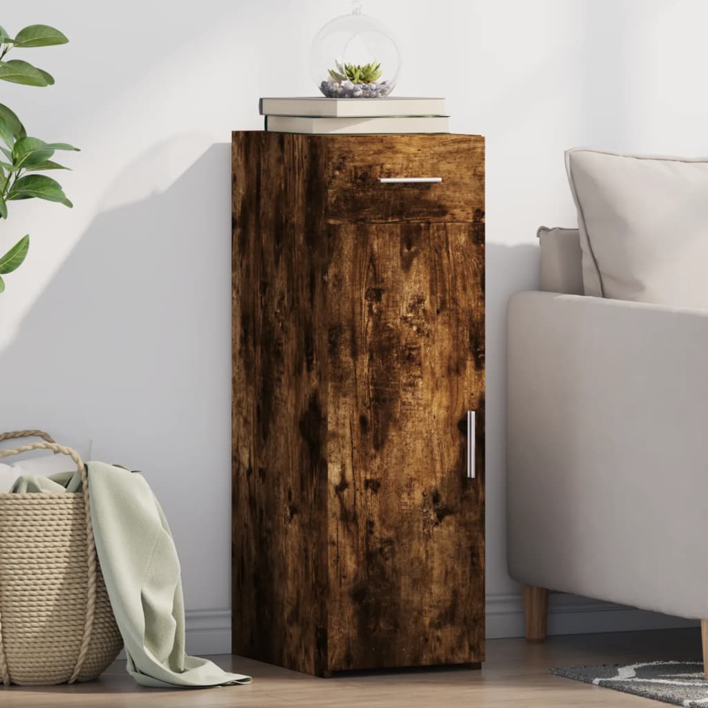 Buffet chêne fumé 30x42,5x93 cm bois d'ingénierie - XIOS