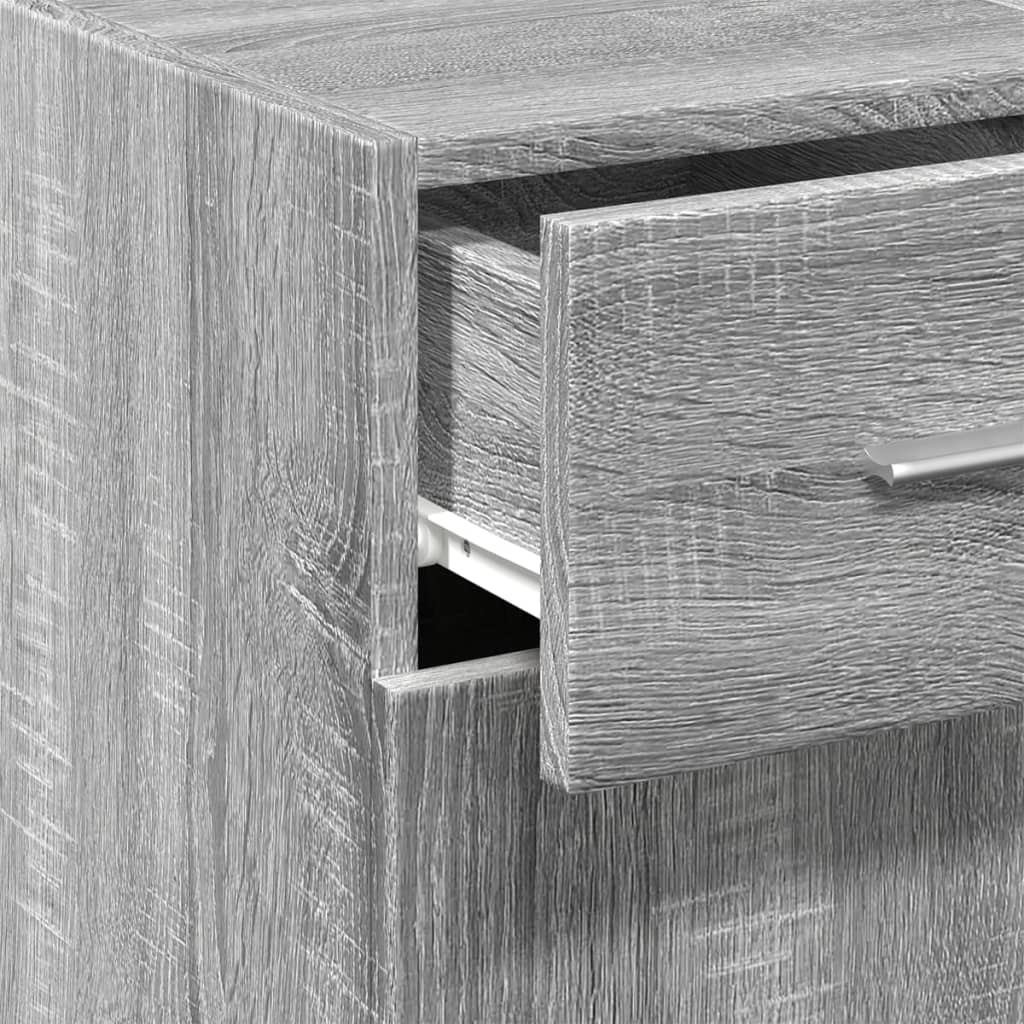 Buffet sonoma gris 30x42,5x93 cm bois d'ingénierie - XIOS