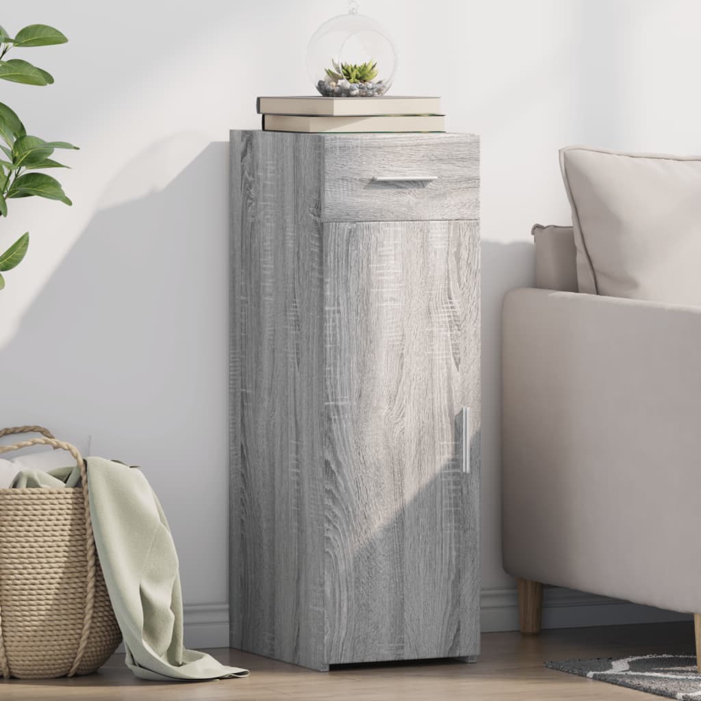 Buffet sonoma gris 30x42,5x93 cm bois d'ingénierie - XIOS
