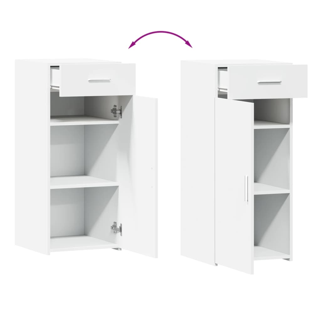 Buffet blanc 40x42,5x93 cm bois d'ingénierie - XIOS