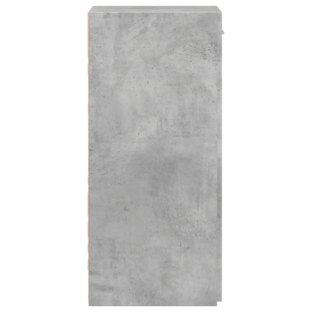 Buffet gris béton 40x42,5x93 cm bois d'ingénierie - XIOS