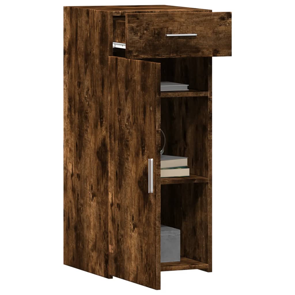 Buffet chêne fumé 40x42,5x93 cm bois d'ingénierie - XIOS