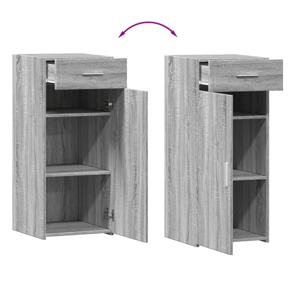 Buffet sonoma gris 40x42,5x93 cm bois d'ingénierie - XIOS