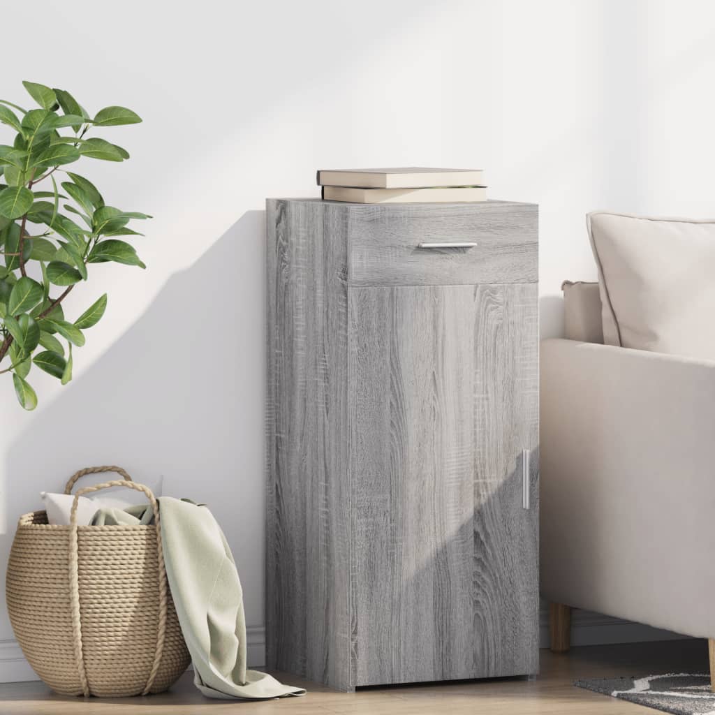 Buffet sonoma gris 40x42,5x93 cm bois d'ingénierie - XIOS